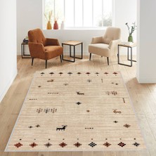 Eliana Home Dijital Baskı Yıkanabilir Kaymaz Taban Salon Halısı ve Yolluk LNA1148