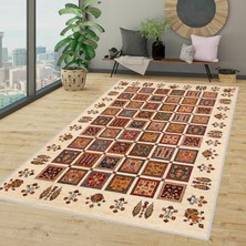 Eliana Home Dijital Baskı Yıkanabilir Kaymaz Taban Salon Halısı ve Yolluk LNA1378-HT648