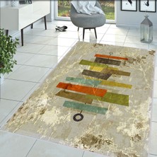 Eliana Home Dijital Baskı Yıkanabilir Kaymaz Taban Salon Halısı ve Yolluk LNA1399-SD371
