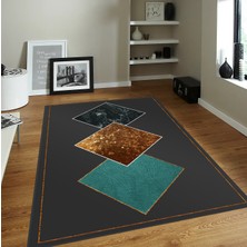 Eliana Home Dijital Baskı Yıkanabilir Kaymaz Taban Salon Halısı ve Yolluk LNA0068-SD1143