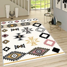 Eliana Home Dijital Baskı Yıkanabilir Kaymaz Taban Salon Halısı ve Yolluk LNA1663