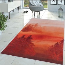 Eliana Home Dijital Baskı Yıkanabilir Kaymaz Taban Salon Halısı ve Yolluk LNA1438