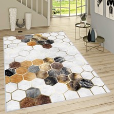 Eliana Home Dijital Baskı Yıkanabilir Kaymaz Taban Salon Halısı ve Yolluk LNA1659