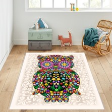 Eliana Home Dijital Baskı Yıkanabilir Kaymaz Taban Çocuk Halısı LNA4074