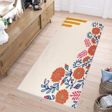 Eliana Home Dijital Baskı Yıkanabilir Kaymaz Taban Salon Halısı ve Yolluk LNA1087
