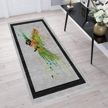 Eliana Home Dijital Baskı Yıkanabilir Kaymaz Taban Salon Halısı ve Yolluk LNA1326-HS-253