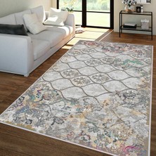 Eliana Home Dijital Baskı Yıkanabilir Kaymaz Taban Salon Halısı ve Yolluk LNA1346-HT296