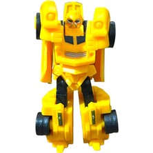 Super Warrior Mini Plastik Gövdeli Dönüşebilen Robot Araba 7.5cm