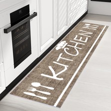 Eliana Home Dijital Baskı Yıkanabilir Kaymaz Taban Mutfak Halısı  LNA2031-SD306