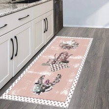 Eliana Home Dijital Baskı Yıkanabilir Kaymaz Taban Mutfak Halısı  LNA2058