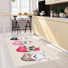 Eliana Home Dijital Baskı Yıkanabilir Kaymaz Taban Mutfak Halısı  LNA2085-SM11
