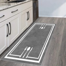 Eliana Home Dijital Baskı Yıkanabilir Kaymaz Taban Mutfak Halısı  LNA2113-SM361