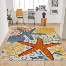 Eliana Home Dijital Baskı Yıkanabilir Kaymaz Taban Salon Halısı ve Yolluk LNA1783