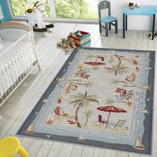 Eliana Home Dijital Baskı Yıkanabilir Kaymaz Taban Çocuk Halısı LNA4028
