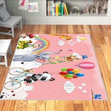 Eliana Home Dijital Baskı Yıkanabilir Kaymaz Taban Çocuk Halısı LNA4054