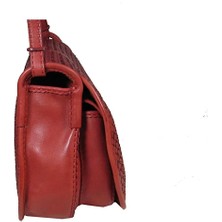 Gön Handmade Kırmızı Postacı Çanta Mata 20054