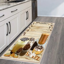 Eliana Home Dijital Baskı Yıkanabilir Kaymaz Taban Mutfak Halısı  LNA2118