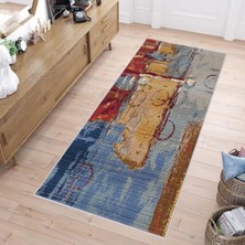 Eliana Home Dijital Baskı Yıkanabilir Kaymaz Taban Salon Halısı ve Yolluk LNA1686