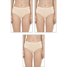 Özkan Underwear Özkan 23922 3'lü Paket Kadın Pamuklu Modal Esnek Yumuşak Yüksek Bel Bato Külot