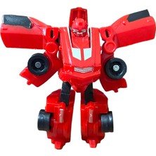 Super Warrior Mini Plastik Gövdeli Dönüşebilen Robot Araba 7.5cm