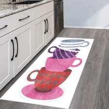 Eliana Home Dijital Baskı Yıkanabilir Kaymaz Taban Mutfak Halısı  LNA2105-SD566