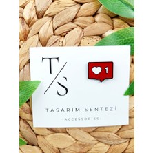 Tasarım Sentezi Rozet Metal Broş Yaka Okul Çantası Kıyafet Şapka Takı Aksesuar Like Kalp Beğeni +1 Klips Rosette