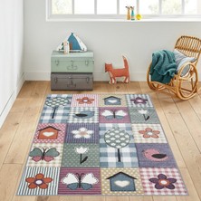 Eliana Home Dijital Baskı Yıkanabilir Kaymaz Taban Çocuk Halısı LNA4041