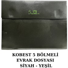 Kobest A4 Cırtlı 5 Bölmeli Evrak Dosyası