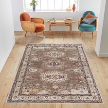 Eliana Home Dijital Baskı Yıkanabilir Kaymaz Taban Salon Halısı ve Yolluk LNA1759