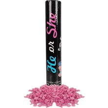 Patladı Gitti Cinsiyet Belirleme Partisi Pembe Konfeti 30 cm