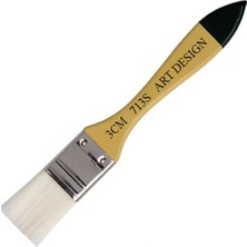 827 Art Design Astar Zemin Fırçası Seri 713S No 3 Sentetik Kıllı Esnek Fırça 3 cm