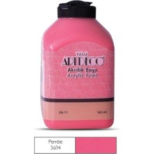 Artdeco 500ML 3604 Pembe Akrilik Boya