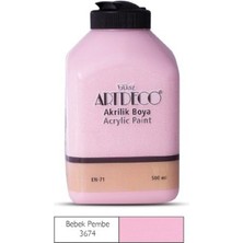 Artdeco 500ML 3674 Bebek Pembe Akrilik Boya