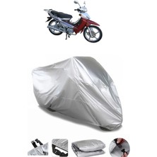 Asya As 100-7 Turkcub Lüks  Gri Motosiklet Brandası Premium Kalite