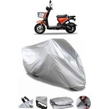 Yuki QM50QT-6E Snoopy  Gri Motosiklet Brandası Premium Kalite