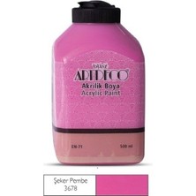 Artdeco 500ML 3678 Şeker Pembe Akrilik Boya