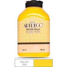 Artdeco 500ML 3602 Koyu Sarı Akrilik Boya