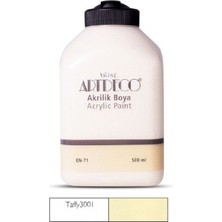 Artdeco 500 ml Taffy Akrilik Boya Model 3001 Su Bazlı Kolay Temizlenebilir Özellikte