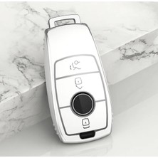 Yıldız Tuning Mercedes Benz W177 Anahtar Kılıfı Beyaz Gümüş Renk