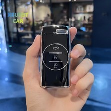 Yıldız Tuning Chery Tiggo 7 Pro Anahtar Koruma Kılıfı Siyah-Gümüş