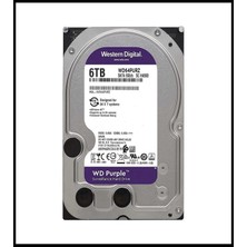 Wd Purple, WD64PURZ, 3.5&quot;, 6tb, 256MB, 5400 Rpm, 7/24 Güvenlik, HDD