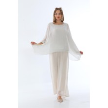 Bohem Stil Italyan Korsajlı Astarlı İpek Wes Pantolon  (Boyu:105-110 CM)