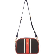 U.S. Polo Assn. Lacivert - Beyaz - Kırmızı Kadın Çapraz Çanta US24266