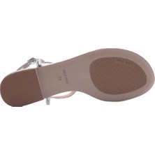 Nine West Artemıs 3fx Gümüş Kadın Düz Sandalet