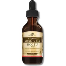 Solgar Vitamin D3 1000 Iu (Sıvı)– 59 ml (Damla Form)