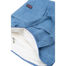 Bakras Büyük Boy Denim Tote Çanta