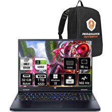 Acer Predator Helios 16 Intel Core I7 13700HX 32GB 1tb SSD RTX4060/8GB 165HZ 16'' Qhd+ W11H Taşınabilir Bilgisayar NH.QJQEY.001 & Per4 Çanta NHQJQEYP358