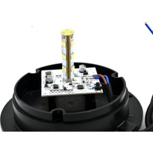 Motoraid 12V-100V Küçük Turuncu Tepe Ikaz Lamba LED Çakar Mıknatıslı