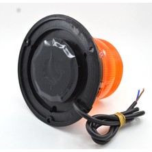 Motoraid 12V-100V Küçük Turuncu Tepe Ikaz Lamba LED Çakar Mıknatıslı