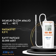 Sevgift Tlog 10E Kablolu Sıcaklık Kayıt Cihazı | Hassas (32.000 Kayıt Hafızalı)